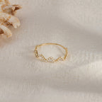 The Zia Band - Diamond Zigzag Contour Ring