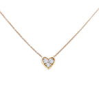 Tiny Diamond Heart Necklace