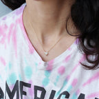 Tiny Diamond Heart Necklace