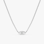 Tiny Evil Eye Diamond Necklace