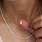 Tiny Hamsa Pendant Necklace