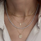 Tiny Hamsa Pendant Necklace
