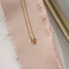 Tiny Hamsa Pendant Necklace