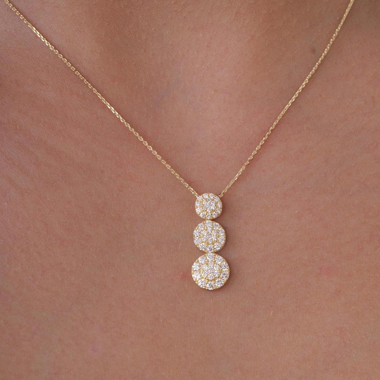 Trinity Glow Diamond Necklace