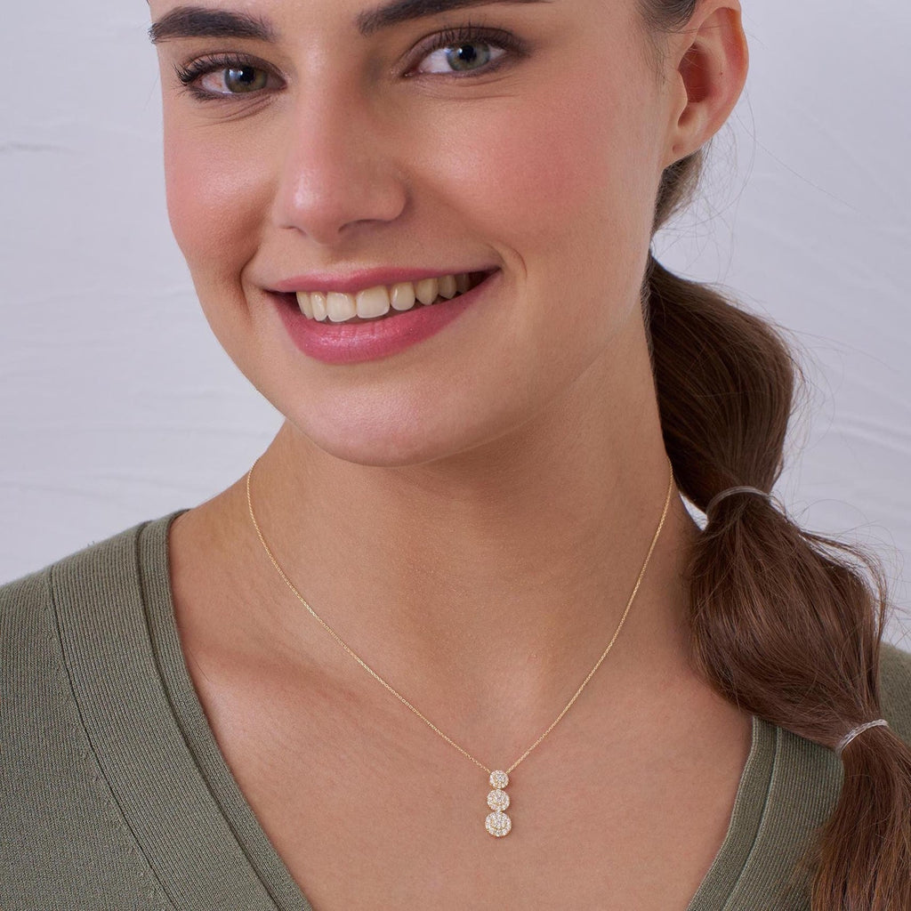 Trinity Glow Diamond Necklace