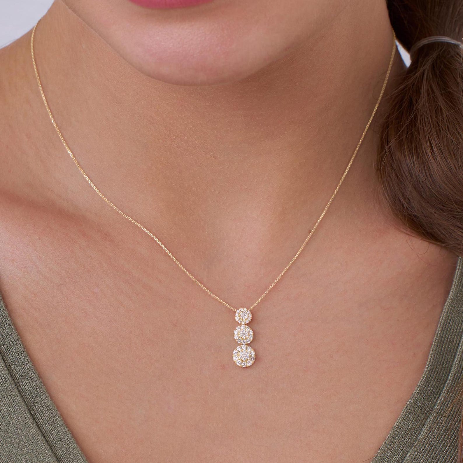 Trinity Glow Diamond Necklace