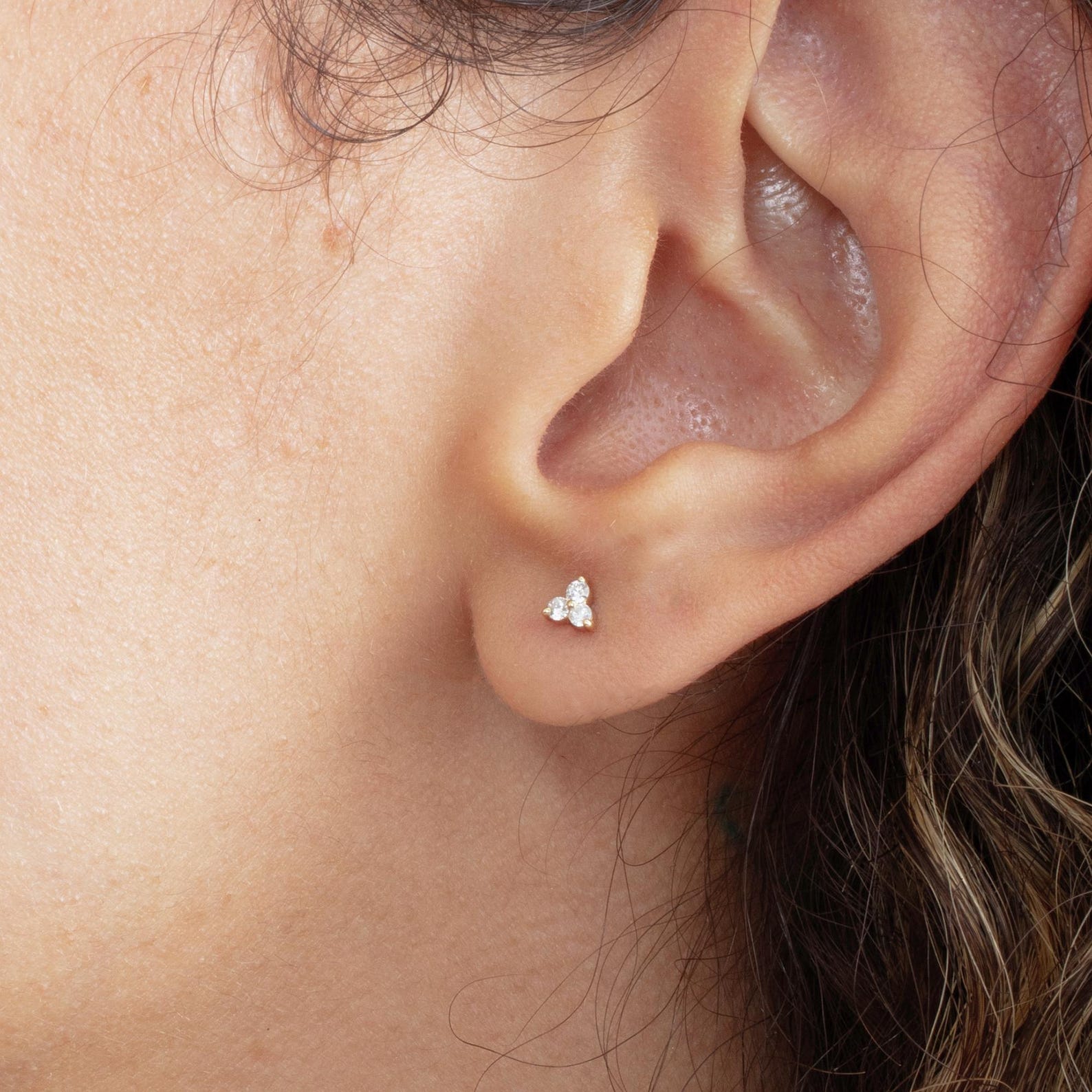 Trio Diamond Studs