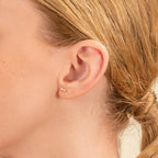 Triple Diamond Bar Studs