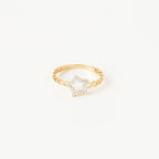 Twisted Chain Star Ring