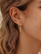 Vine Drop Hoops Earring