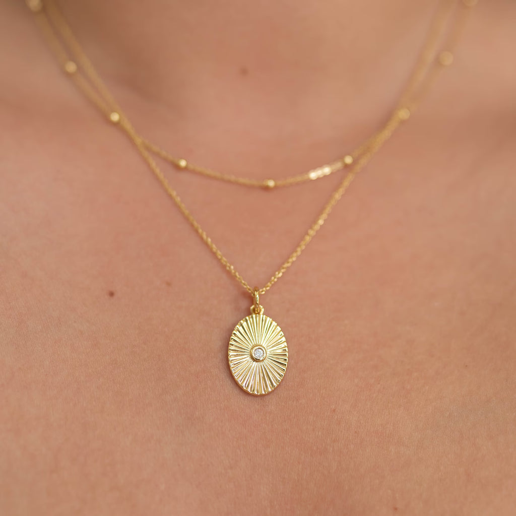 Vintage Sunray Necklace