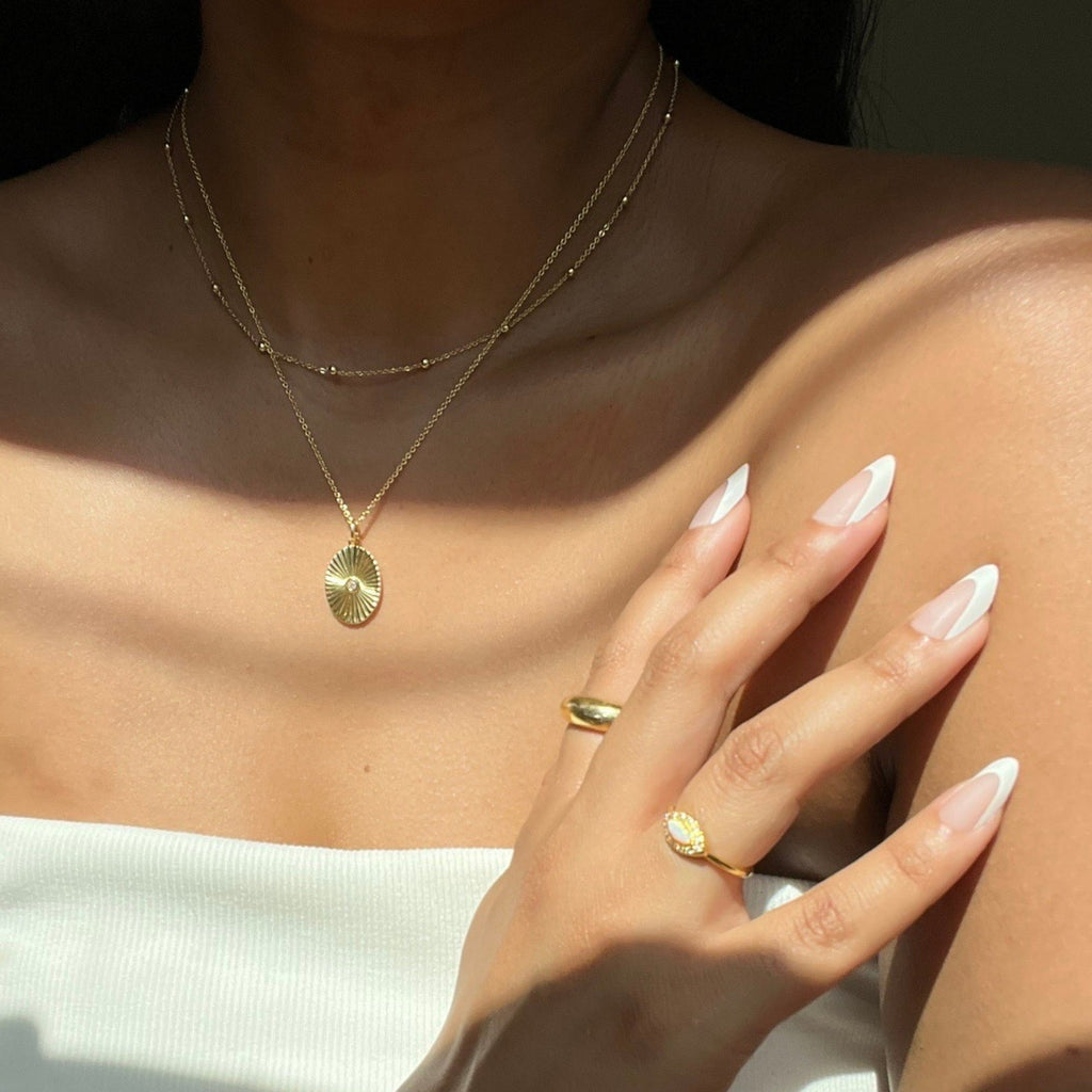 Vintage Sunray Necklace