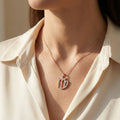 Virgo Script Pavé Symbol Necklace