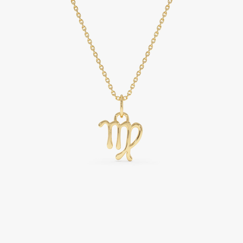 Virgo Zodiac Pendant Necklace