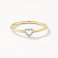 Whisper Heart Diamond Ring