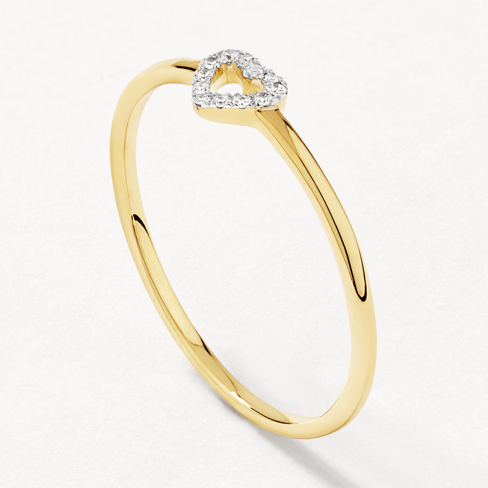 Whisper Heart Diamond Ring