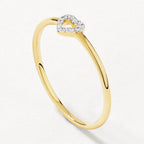 Whisper Heart Diamond Ring
