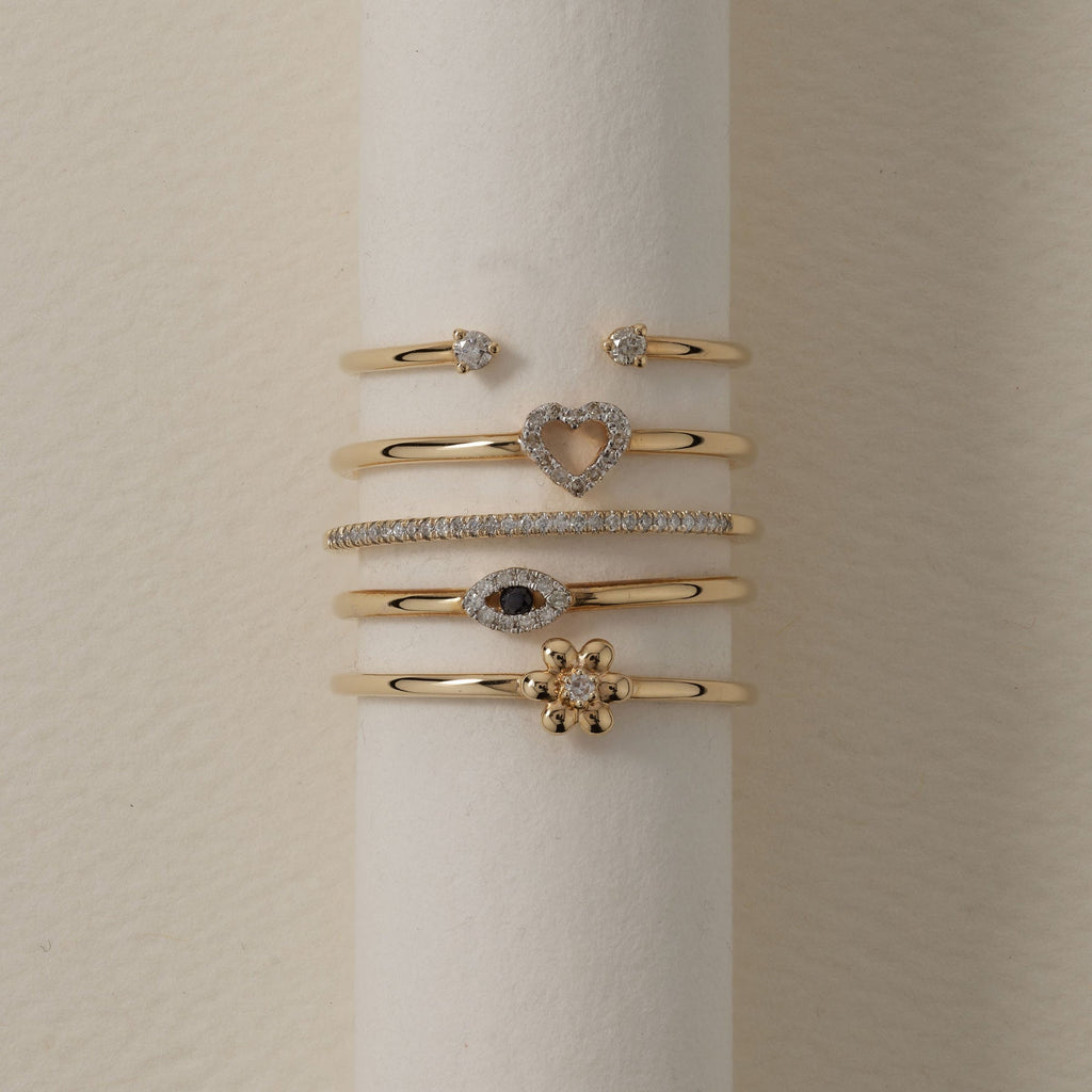 Whisper Heart Diamond Ring