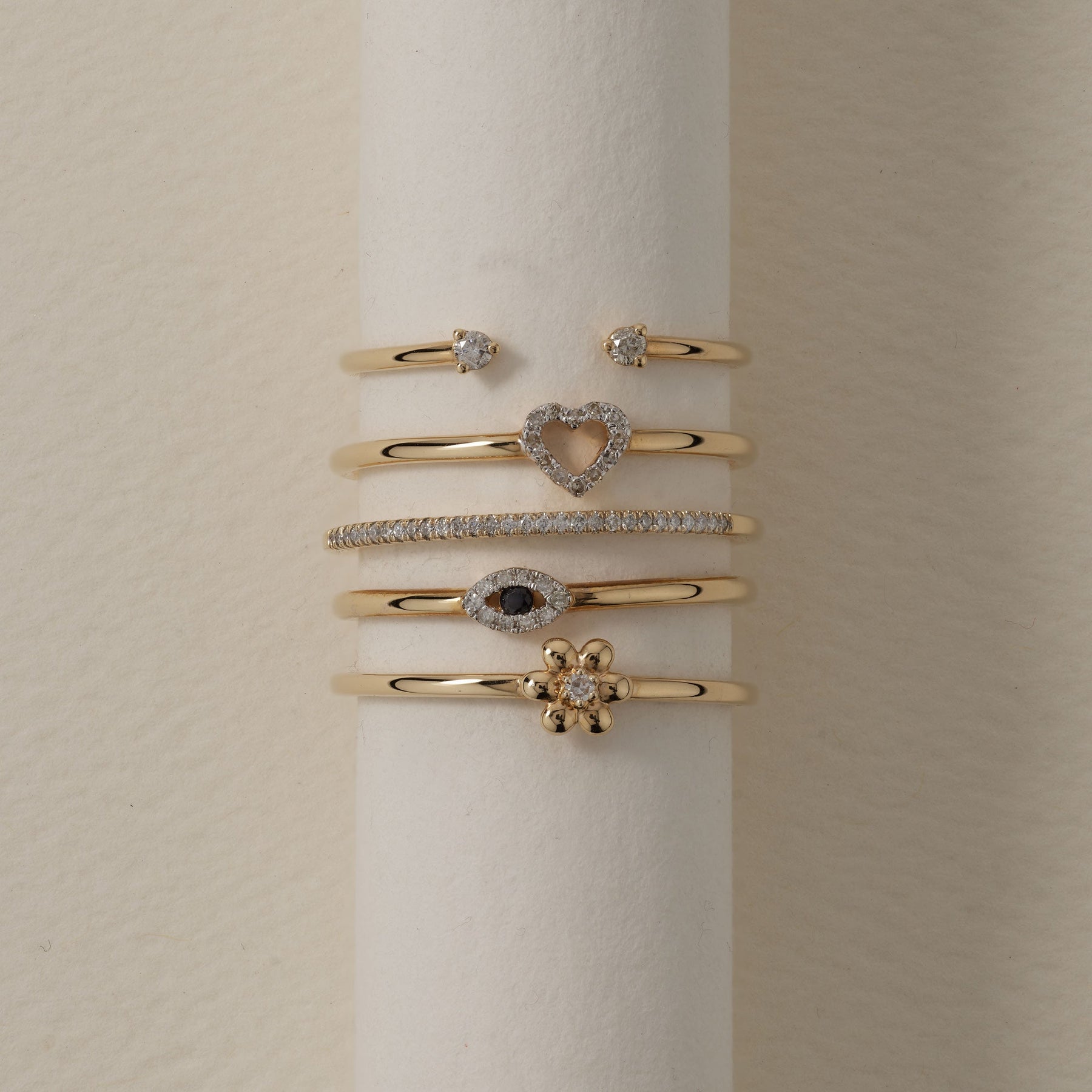 Whisper Heart Diamond Ring